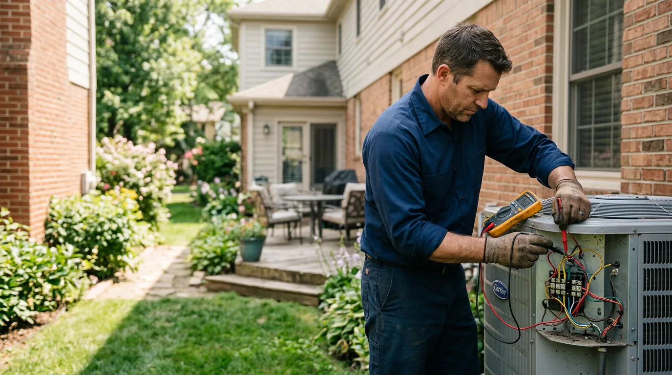 HVAC technician working near Hiawassee, GA